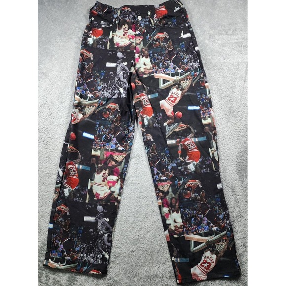 Nike Other - Chicago Bulls Pants Mens Medium 30x32 NBA Basketball Jordan 23 AOP Jumpman Nike